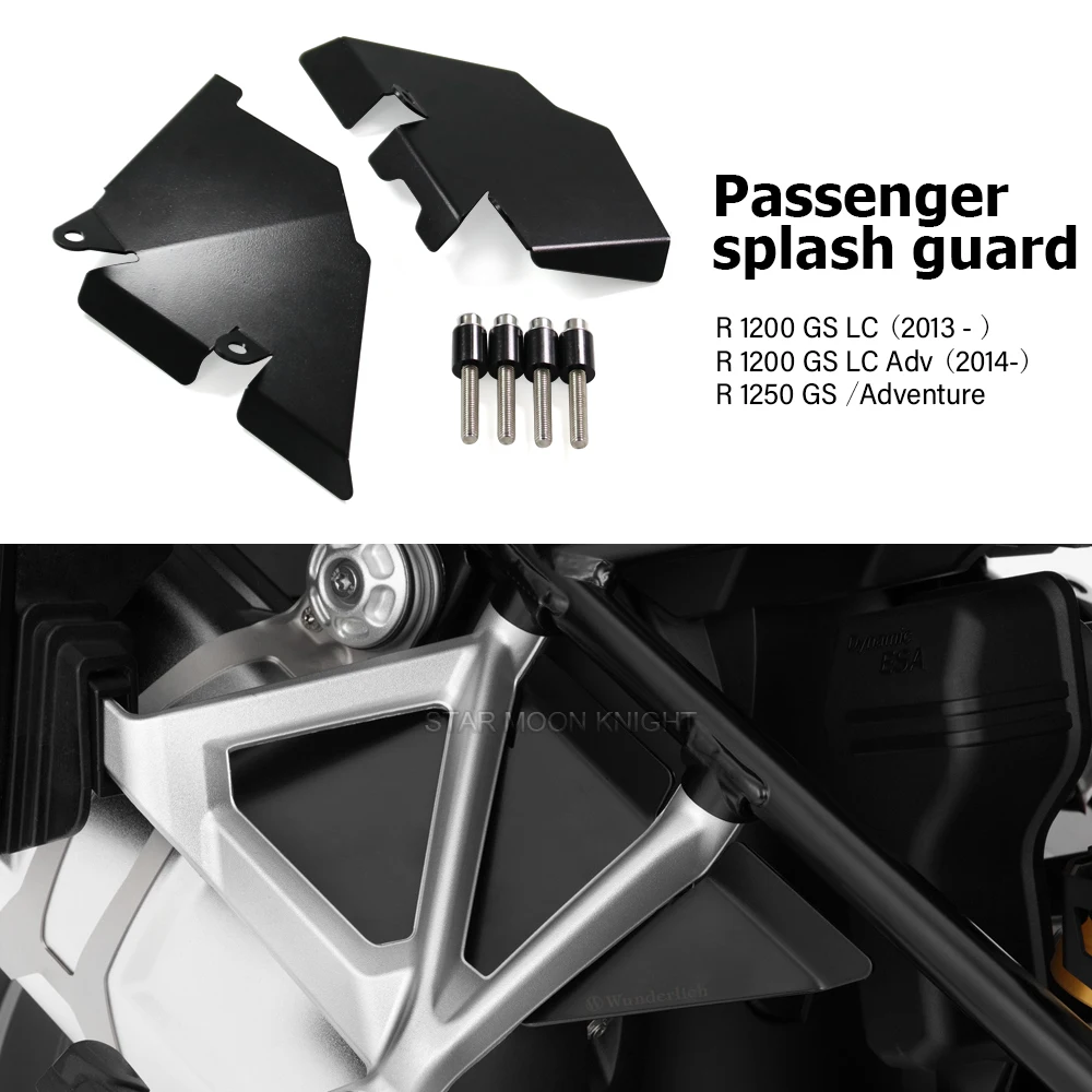 

For BMW R1250GS GS 1250 AdventureR1200GS LC (2013- ) R 1200 GS LC Adv (2014-) Passenger Seat Recess Cover Splash Guard