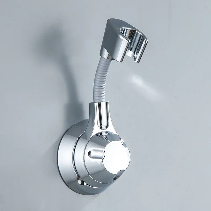 1 Piece Shower Holder, No-Drill Wall-Mounted Shower Holder, 360 °   Rotating and Adjustable Handheld Shower Head Base, Strong Adhesive Waterproof Bathroom Accessory.