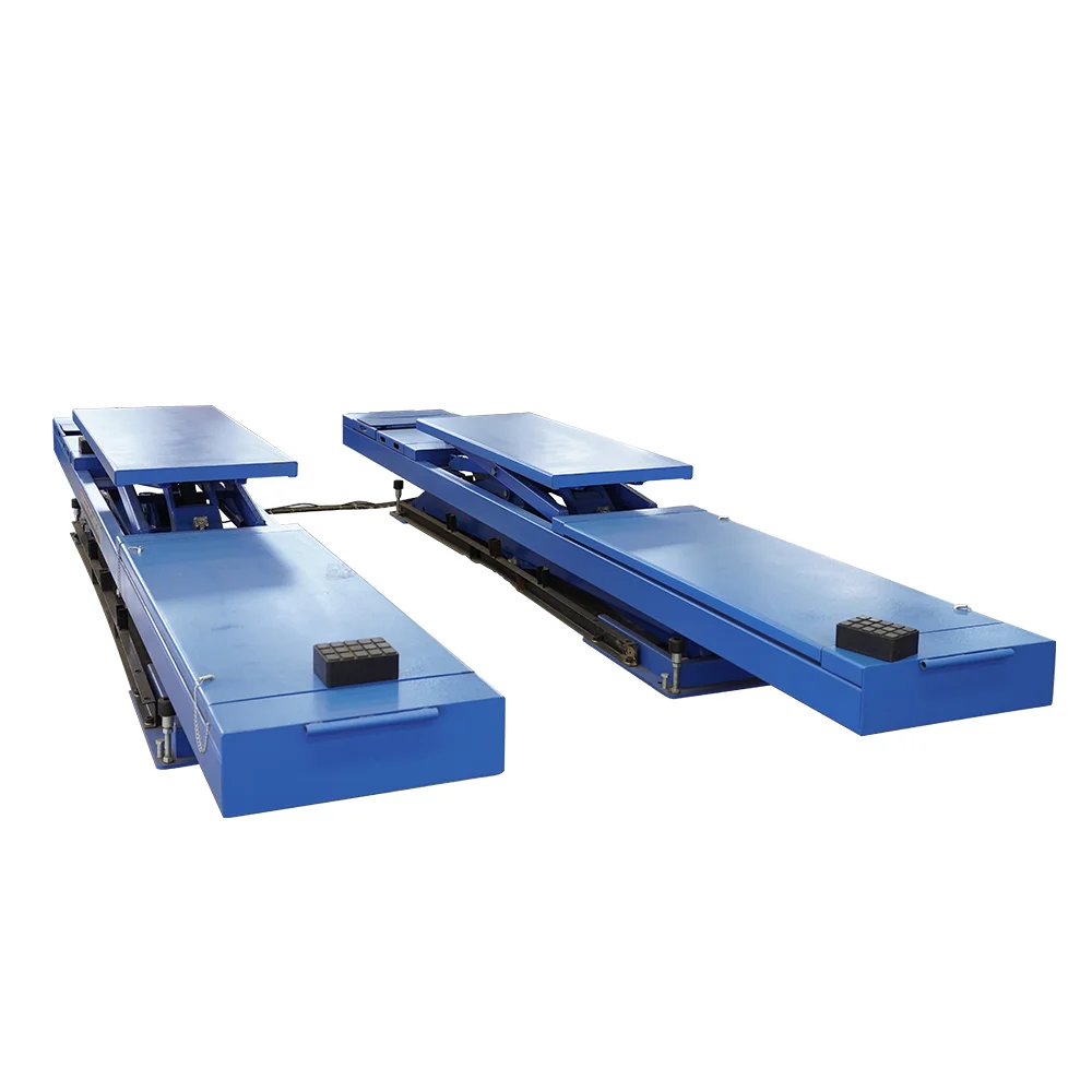 10T In-ground Alignment Scissor Car Lift for Car Four Wheel Alignment Calibration Large Car Hydraulic Scissor Lifter