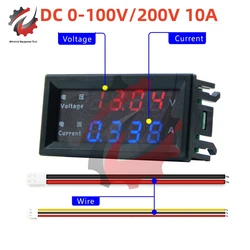 0.28Inch DC 100V 200V 10A Digital Voltmeter Ammeter 4-Digit 5 Wires LED Display Voltage Regulator Volt AMP Meter Tester M4430