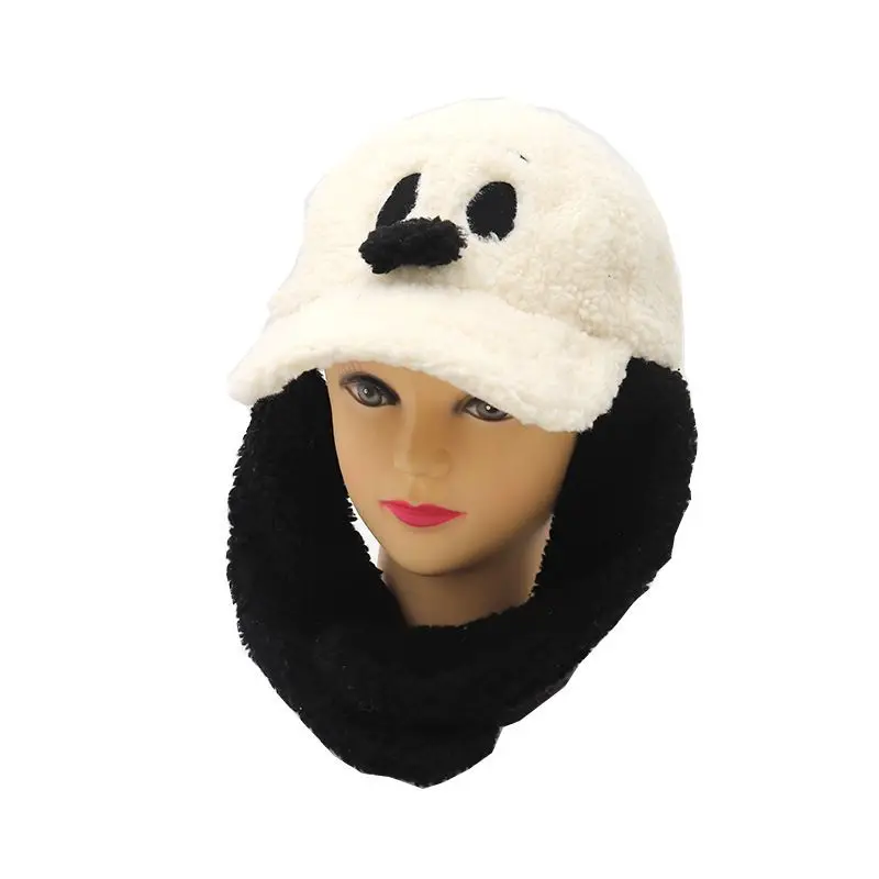 Berretto da baseball Snoopy per donna autunno e inverno moda più protezione per le orecchie in velluto regalo caldo cappello con visiera in velluto di agnello cartone animato