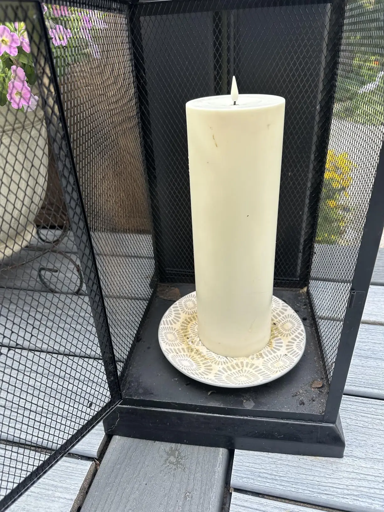 35-10cm Outdoor-Säulenkerze & Fernbedienbare IP44 Atmosphärenlampe für Hochzeiten und Partys, Flammenlose Warmweiße LED-Nachtlampe – Detail 15