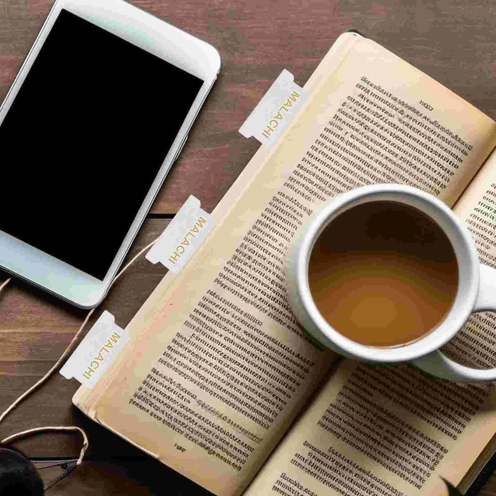 

10 Sheets Bible Index Tags Tabs Stickers Dividers for Study Label Markers