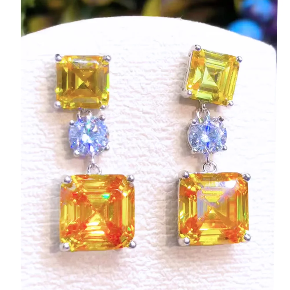 

Missvikki New Trendy Shiny Drop Earrings For Women Wedding Party Cubic Zircon Dubai Bridal Earring boucle d'oreille High Quality