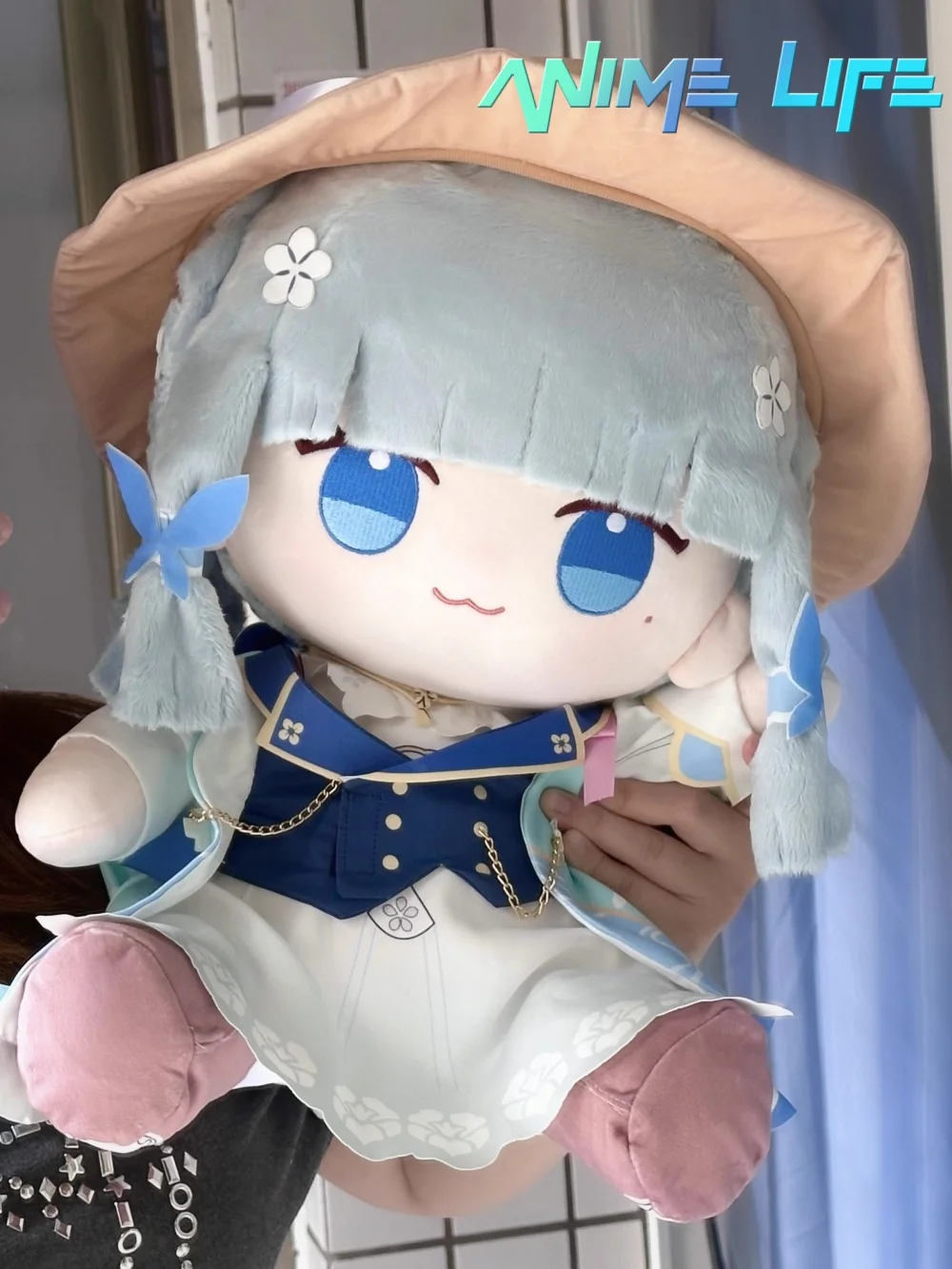 

Plushie Game Genshin Impact Kamisato Ayaka 40cm Doll Toy Sitting Body Clothes Costume Cosplay Kids Gift Cute