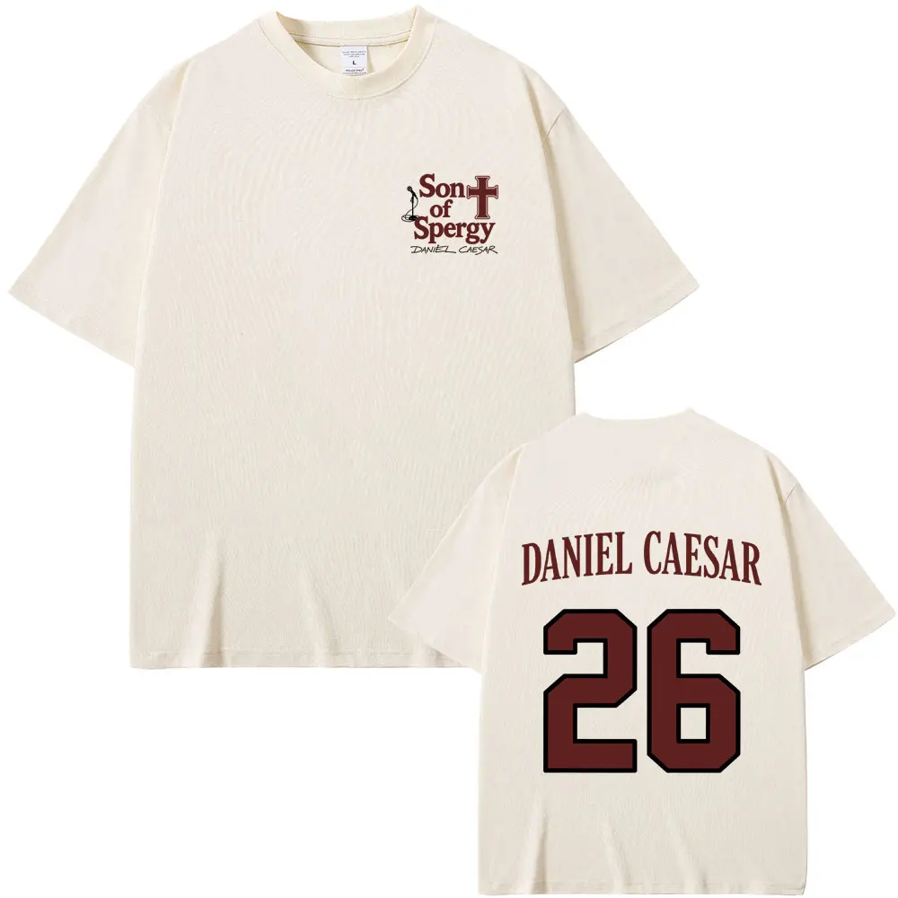Rapper Daniel Caesar, „Son of Spergy“-T-Shirt, für Männer und Frauen, Hip-Hop-Mode, Popmusik-T-Shirts, hochwertige Baumwoll-T-Shirts für Herren, Streetwear. – Detail 2