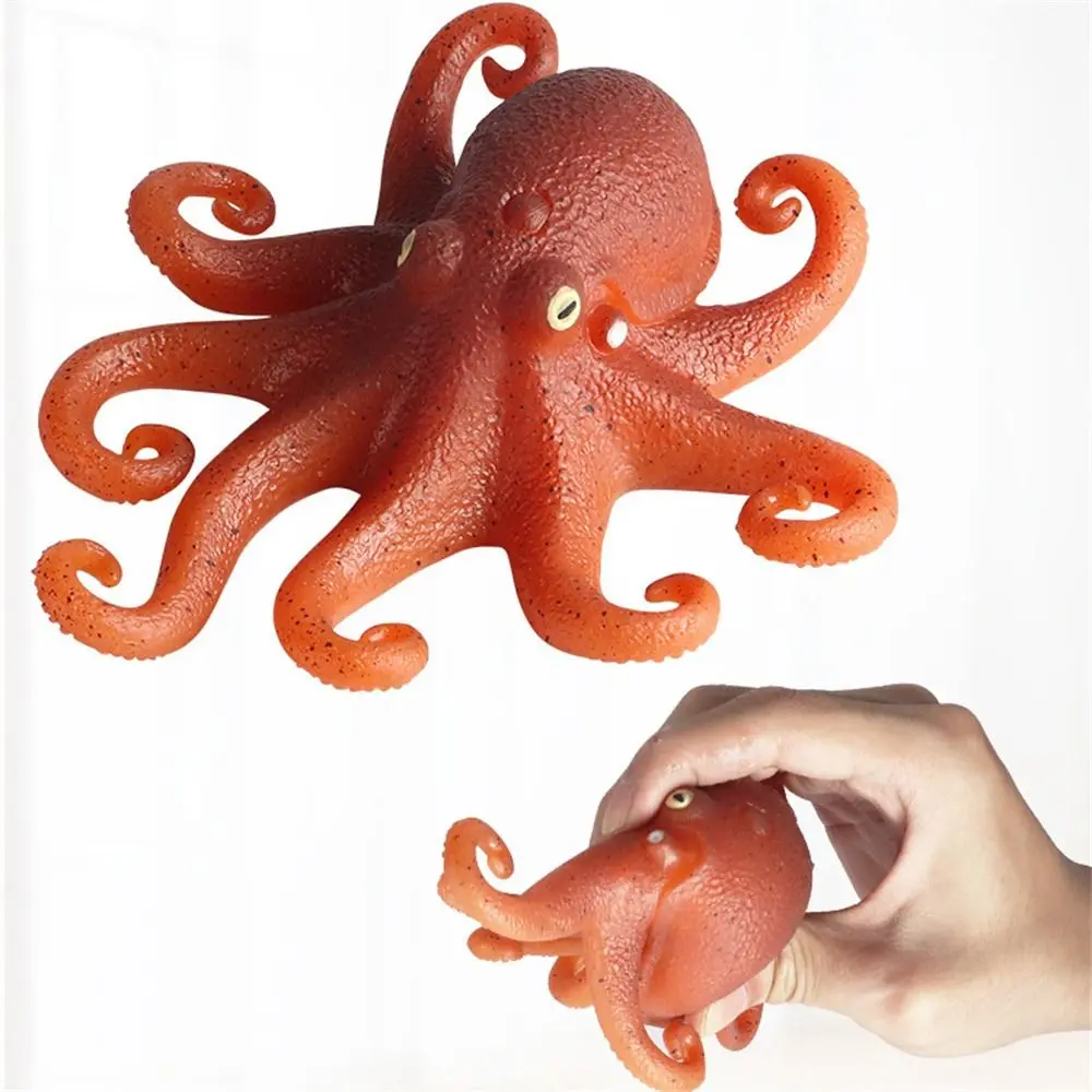 Weiche Tintenfisch Squeeze Meerestiere Kugelfisch Krabbe Modell Simulation Meerestiere TPR Octopus Sea Life Modell Kinder Erwachsene