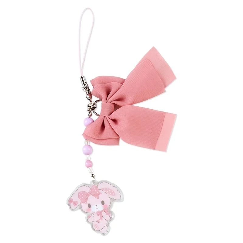 Bonbonribbon Bunny Acrylic Keychain Phone Key Chain Kawaii Cute Women Bag Keychains Small Gifts