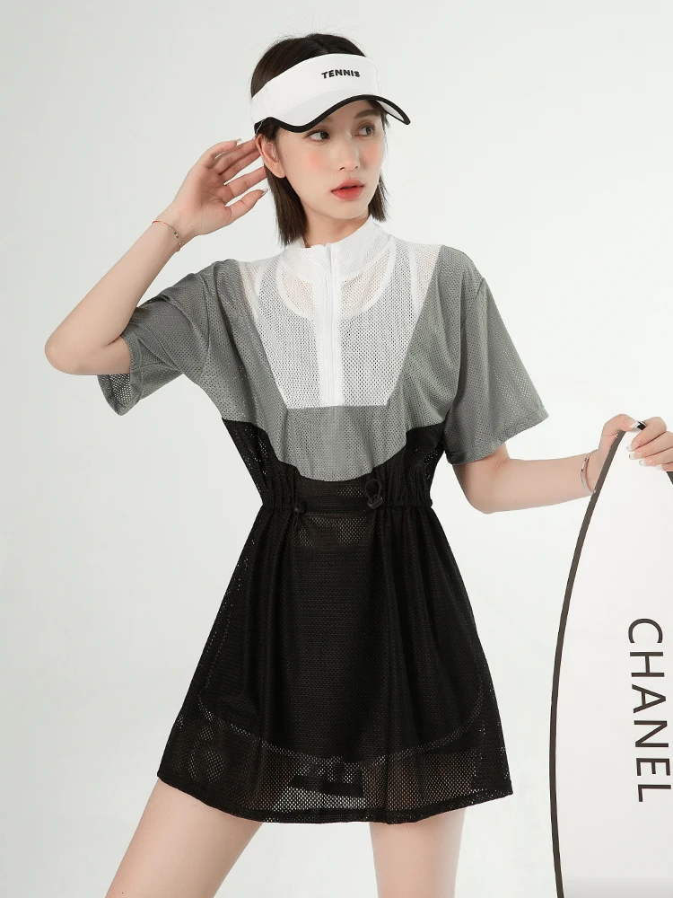 

Купальник женский больших размеров, комплект из двух предметов, свободный крой, для термальных источников, с эффектом похудения, спортивный стиль, с подкладкой на груди