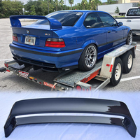 E36 wing spoiler for bmw M3 1990-2000 sports spoilers gt silver rear for aileron tuning car ABS Glossy Black car acesssories