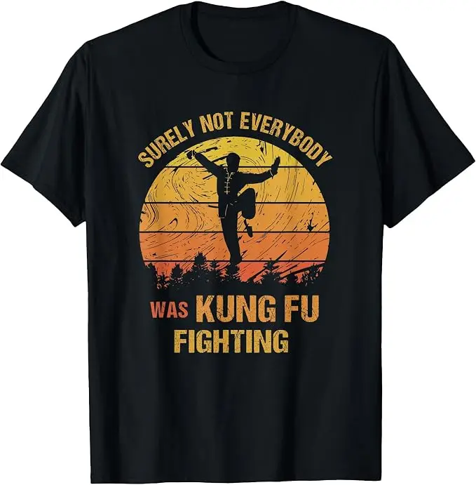 Vintage T-Shirt mit der Aufschrift „Sicherlich war nicht jeder Kung-Fu-Kämpfer“ – Y2k Kung-Fu-Liebhaber Kampfsport Grafik-Shirt aus weicher Baumwolle – Detail 8