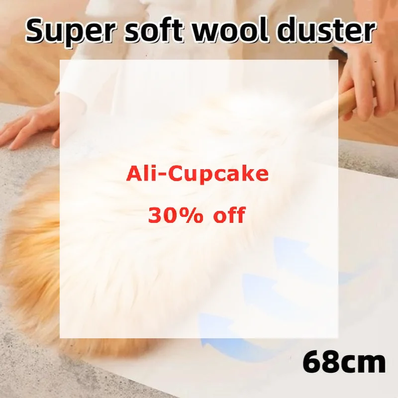 Genuine Wool Duster With Dense Fur Powerful Dust Removal Without Damaging Surfaces Use In Both Vehicles And The Home