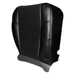 Black PU Leather Car Front Driver Side Bottom Seat Cover Fit for Cadillac Escalade ESV EXT 2007 2008 2009 2010 2011