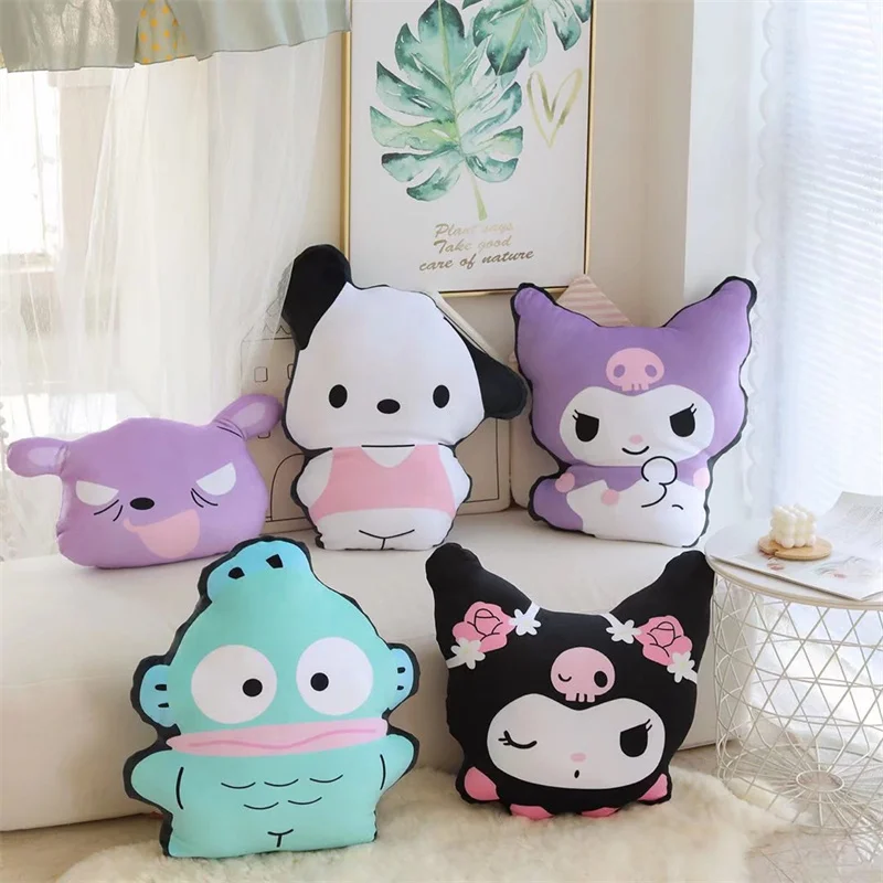 

Японская аниме-фигурка Sanrio мультфильм Kuromi похаксо уродливая рыба бакку диван Подушка плюшевая игрушка кукла девочка детский подарок