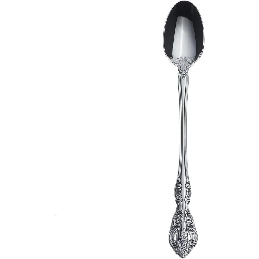 

Silverware Set Fine Flatware Tall Drink Spoon Service For 1 Dishwasher Safe 18 10 Stainless Steel Mirror Finish Home and Kitche