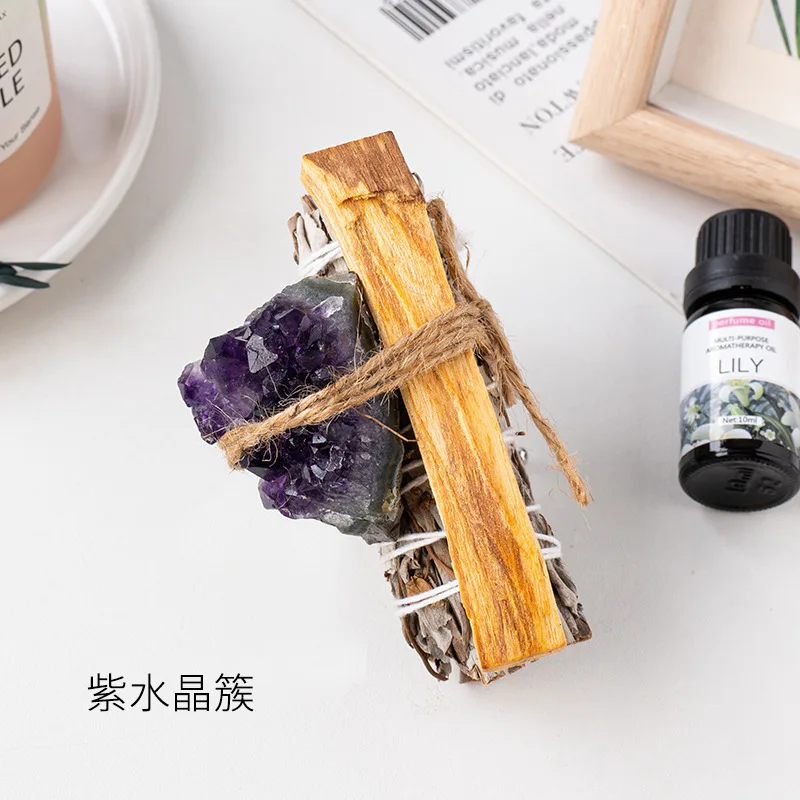 

Natural Crystal, Sage Aromatherapy, Home Purification, Ornament