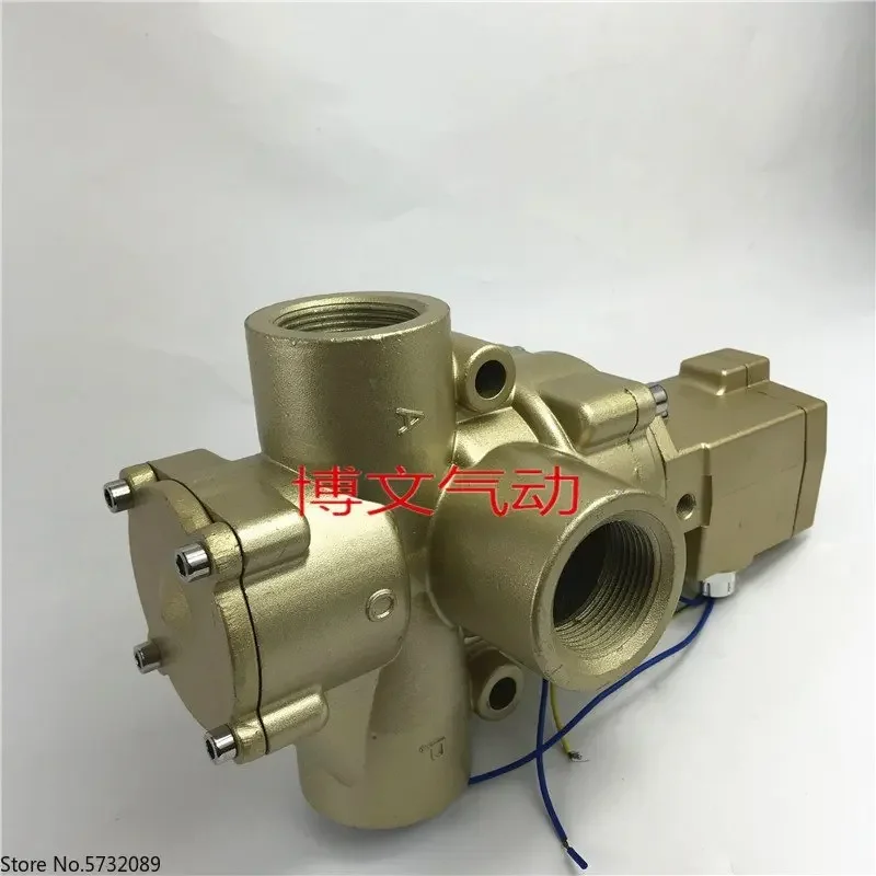 صمام التوقف K23JD-40W-L صمام الملف اللولبي العكسي ثنائي الموقف ثلاثي المواضع DN40 خيط 1.5 بوصة #4