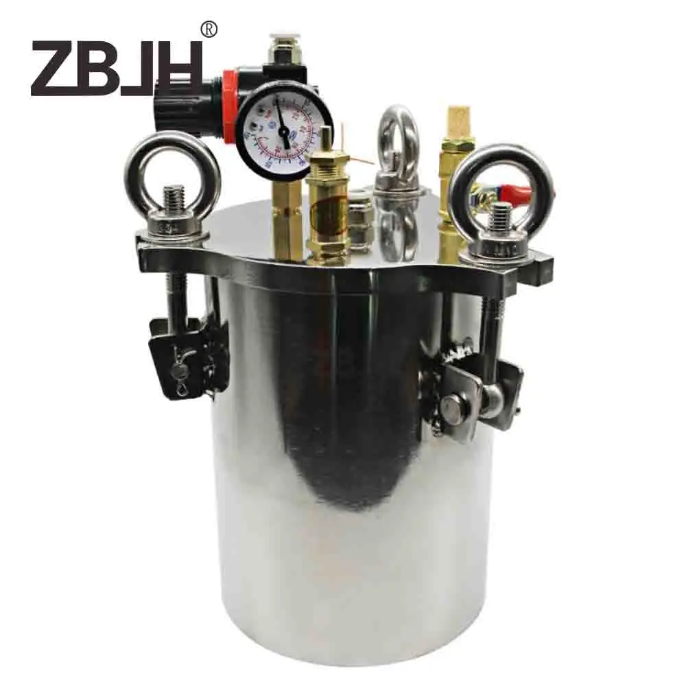 15L Stainless Steel Container Dispensing Pressure Tank Liquid Glue Vessel