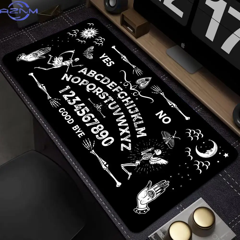 Horror crânio mouse pad xxl gaming borracha mousepad grande gamer mause tapete de mesa do computador teclado hd computador escri