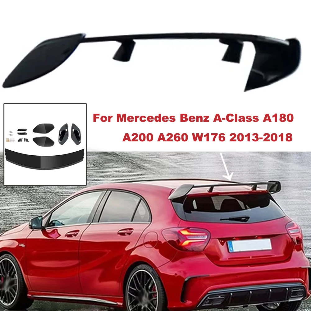 

For Mercedes Benz A-Class A180 A200 A260 W176 2013-2018 AMG Car Top Tail Wings Spoiler Fixed Wing Decoration Accessories