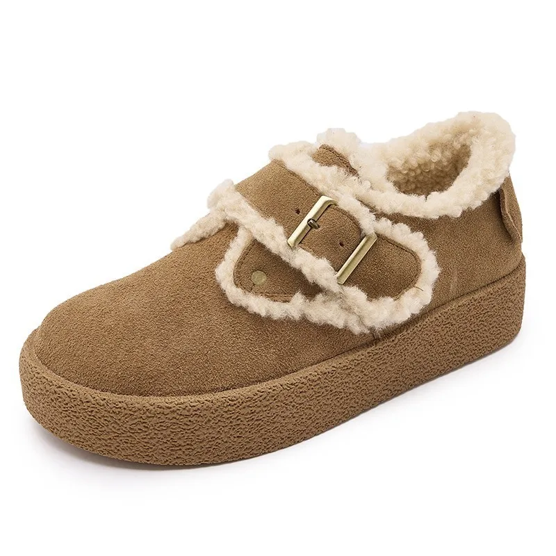 

Shoes for Women's Fleece Shoe Set 2025 New Style Fleece Shoes High-heeled Thick-soled Shoes for Women Womens Boots