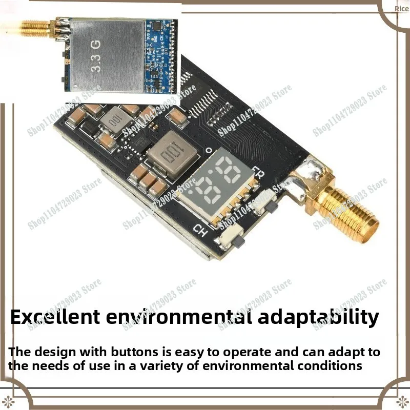 

RX3364-CPB 3.3G FPV image transmission module analog receiving module VRX wireless