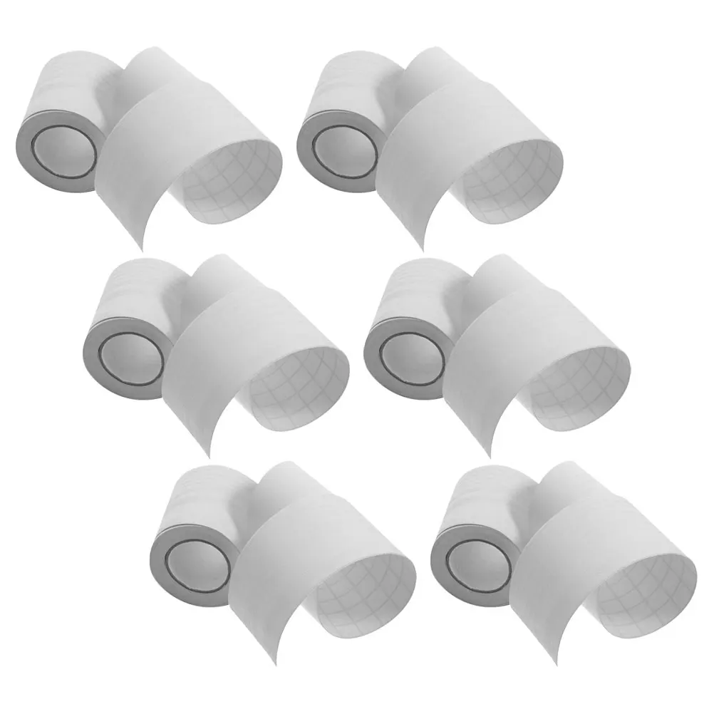 

6pcs Self Adhesive Skirting Board 5cmx5m White Wood Grain Background Wall Sticker Bedroom Balcony Corridor Decor Moldings