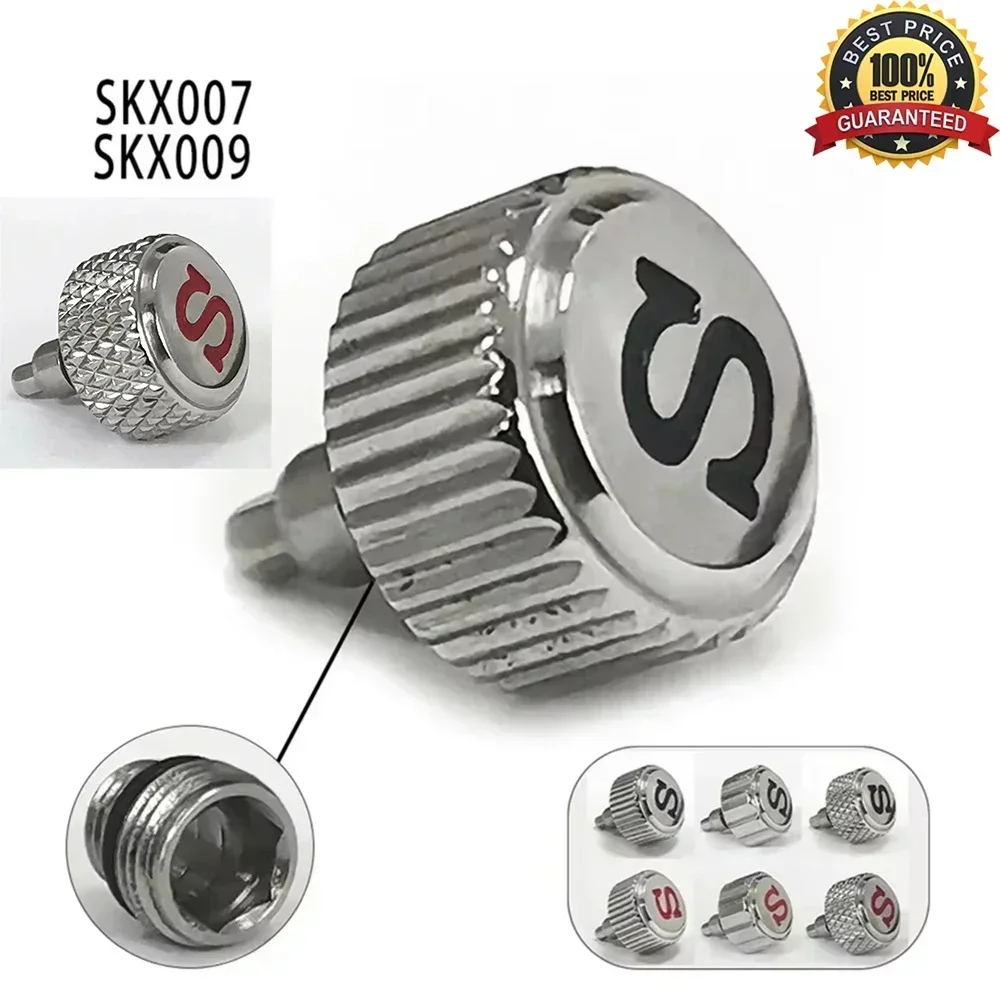 Corona dell'orologio Sigend' incisa in argento/oro/oro rosa adatta per parti di corone in acciaio inossidabile con movimento NH35 NH36 7S26