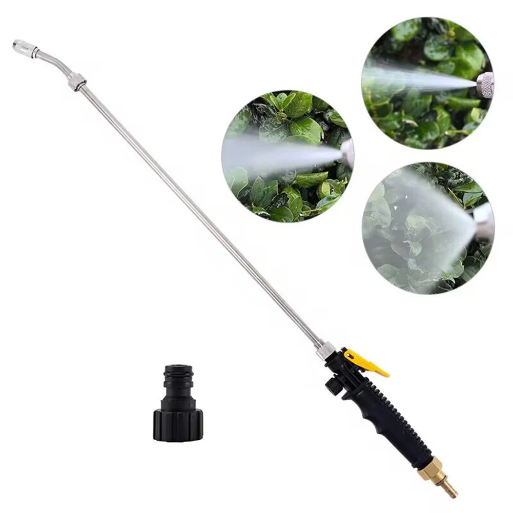 Match Hose Adjustable Rubber Handle Sprayer Nozzle Exterior Finish Stainless Steel Tube Features Valve Type Garden