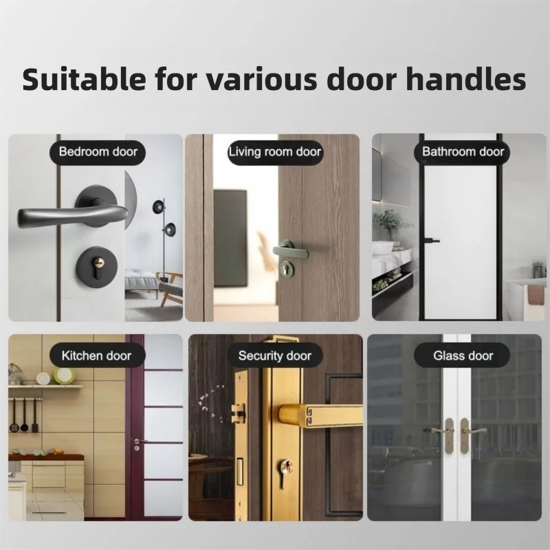 Suitable For Door Handles Silicone Door Stop No Need To Punch Holes Anti-collision Doorstop Anti-collision Artifact Easy
