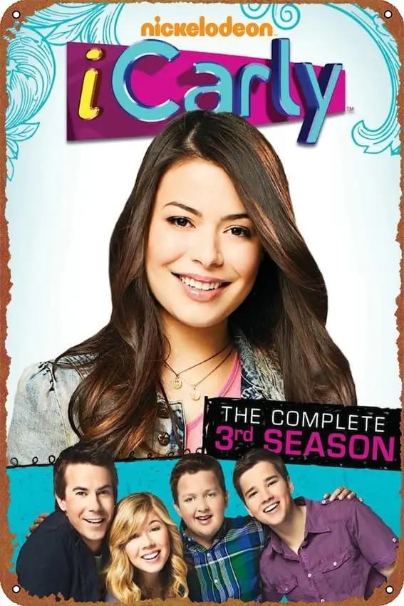 iCarly Poster Vintage Tin Sign for Bar Cafe Office Home Wall Decor Gift 12 X 8 inch