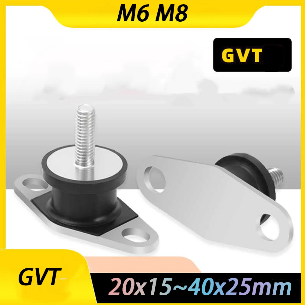 1Pcs GVT-Type Shock Absorber Male-Male Thread Rubber Shock Absorber Crash Pad Damper Anti Vibration Isolation Mount M6x18 M8x23