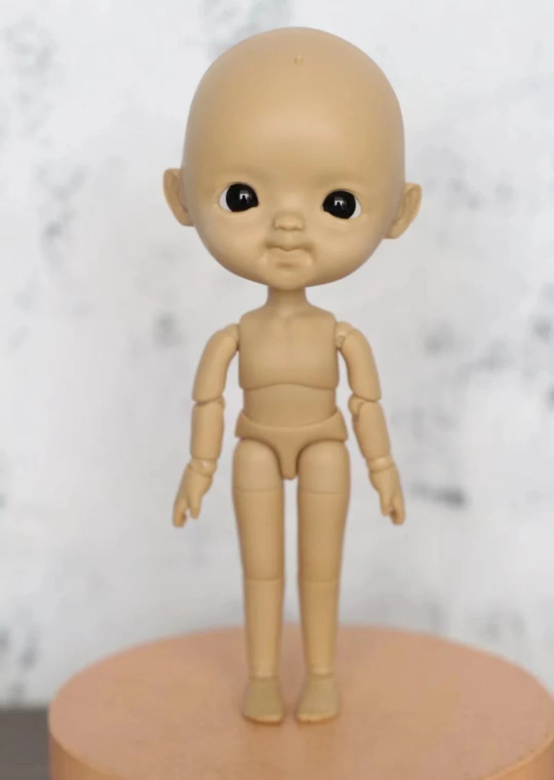 2024 New STODOLL Original  12 Points  Muscle Resin Doll Head No Makeup Single Head Sleeping Egg Single Doll Head 14cm Naked Baby