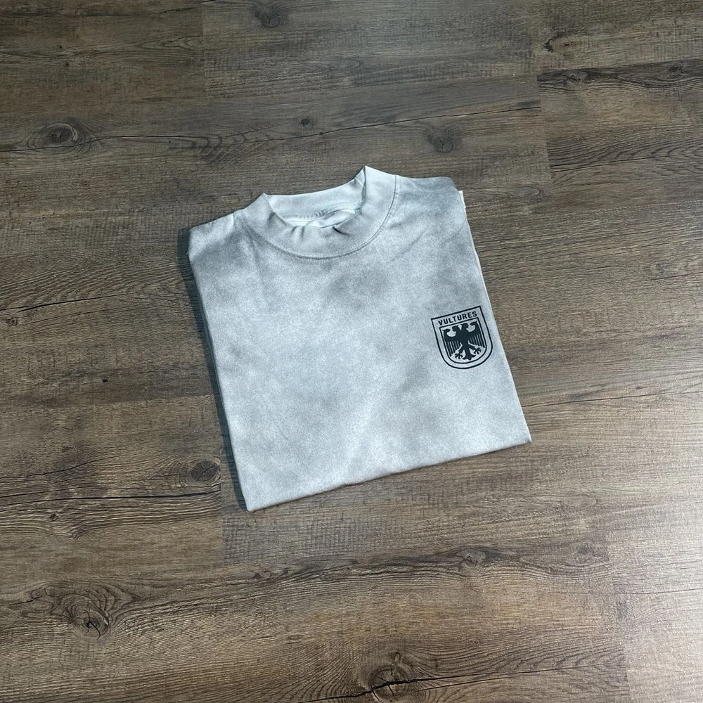 Yao 패션 특대 빈티지 더러운 스타일 반팔 남성 탑 티 힙합 Kanye DONDA 캐주얼 streetwear 헐렁한 t 셔츠 남성용