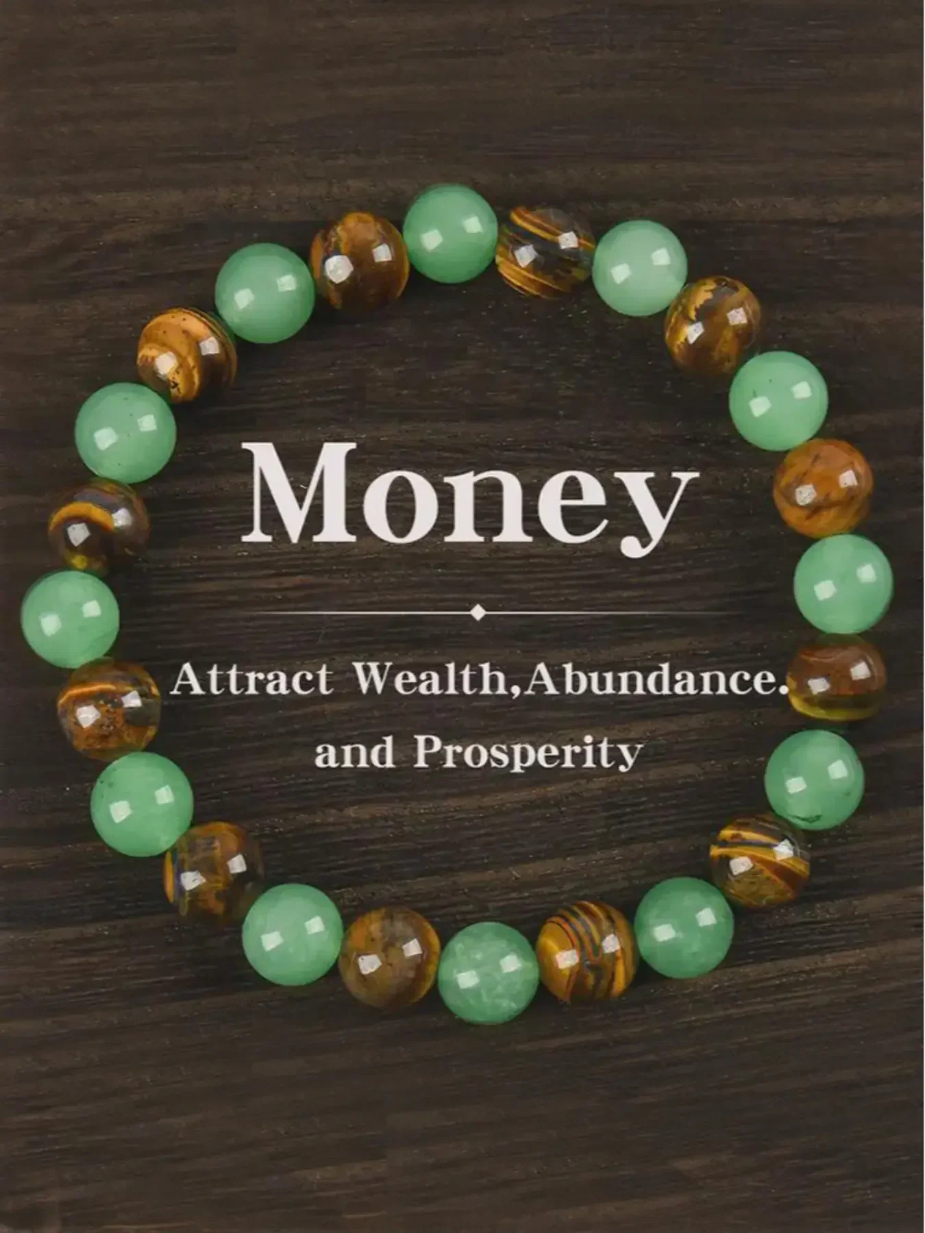 Arpurraina Money Attraction Bracelet Aventurine Tiger Eye Friendship Jewelry Protection Encouragement Inspirational Bracelet Gift Jewelry Gifts Fashion Accessory Elegant Jewelry Bracelet