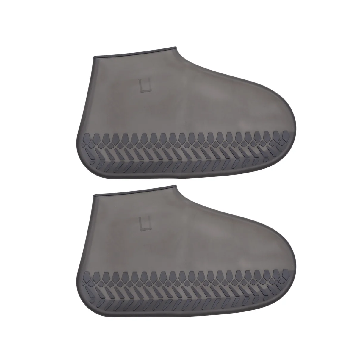 

1Pair Waterproof Outdoor Shoes Cover Black Transparent Rain Shoe Protector Elastic Drawstring Anti Slip Dustproof Size L