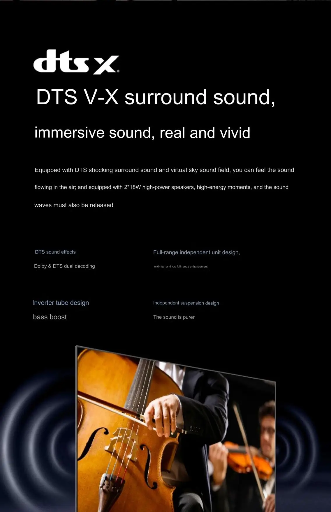 تلفزيون هايسنس 75E3H 75S30 75 بوصة 4k 120 هرتز 2 + 32 جيجابايت MEMC ULED TV شاشة كبيرة مضادة للاهتزاز تلفزيون هايسنس الذكي #6