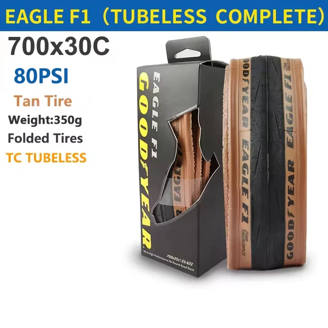 Goodyear Eagle F1 Road Bike Tire Tubeless/Tube Tyre 700x25/28/30