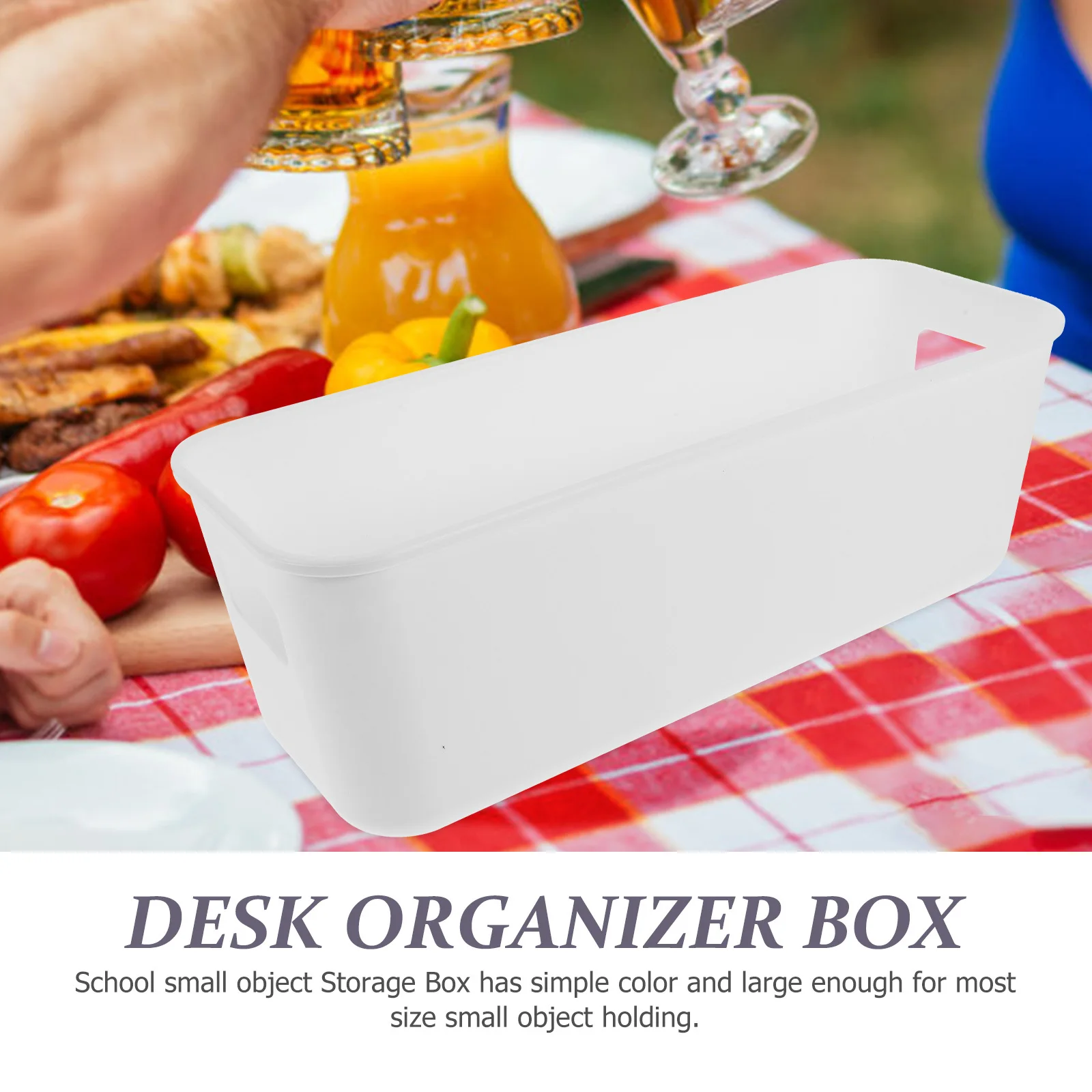 

2Pcs Phone Case Storage Box Elegant Design Desktop Organizer Box Plastic Sundries Storage Multi-Functional Organizer for Home