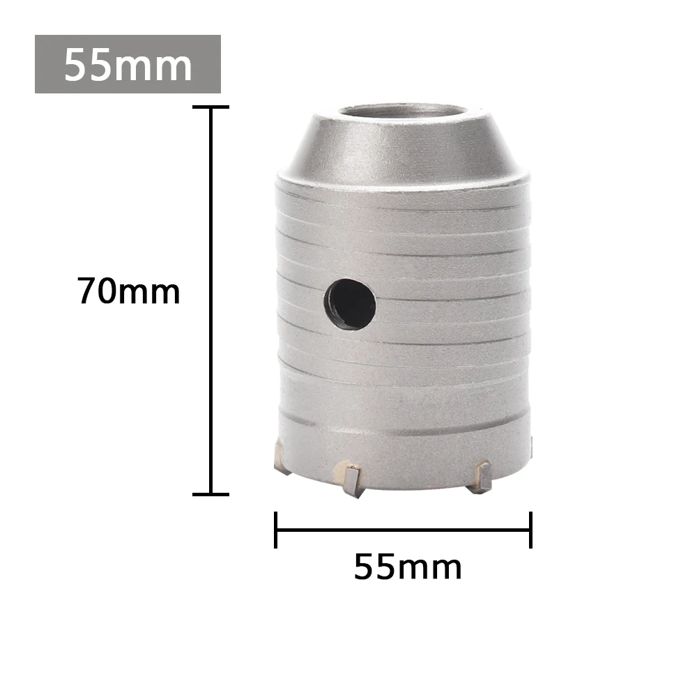 1Pc 30-150mm Boren kroon voor Betonnen Muur Gatenzaag SDS PLUS Hamerboor set met Ronde As Cement Steen Cutter Tool