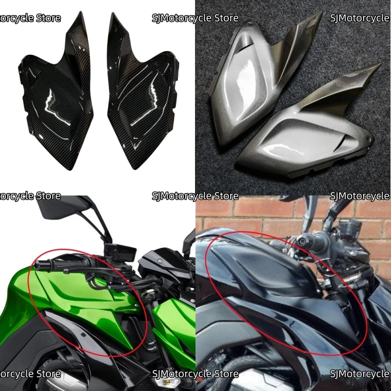 

Motorcycle Accessories Tank Front Cover Motor Protection Panel Trim Fairing Cowl Side Gas Guard Fit For KAWASAKI Z1000 2014-2023