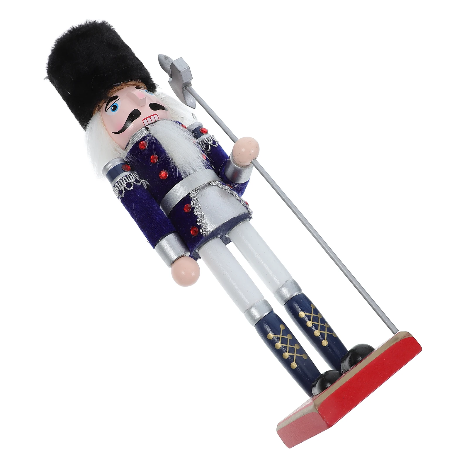 

Christmas Nutcracker Figurines Pastel Decor Soldier Puppet nament Wooden Tabletop Fireplace Decoration 3pcs