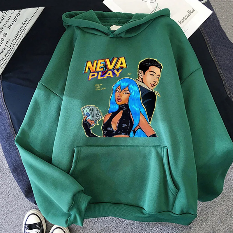 Megan Thee Stallion Neva Playd Hoodie Women/Men Harajuku Aesthetic Hip Hop Hoodies Unisex 2024 New Album Autumn Winter Pullover