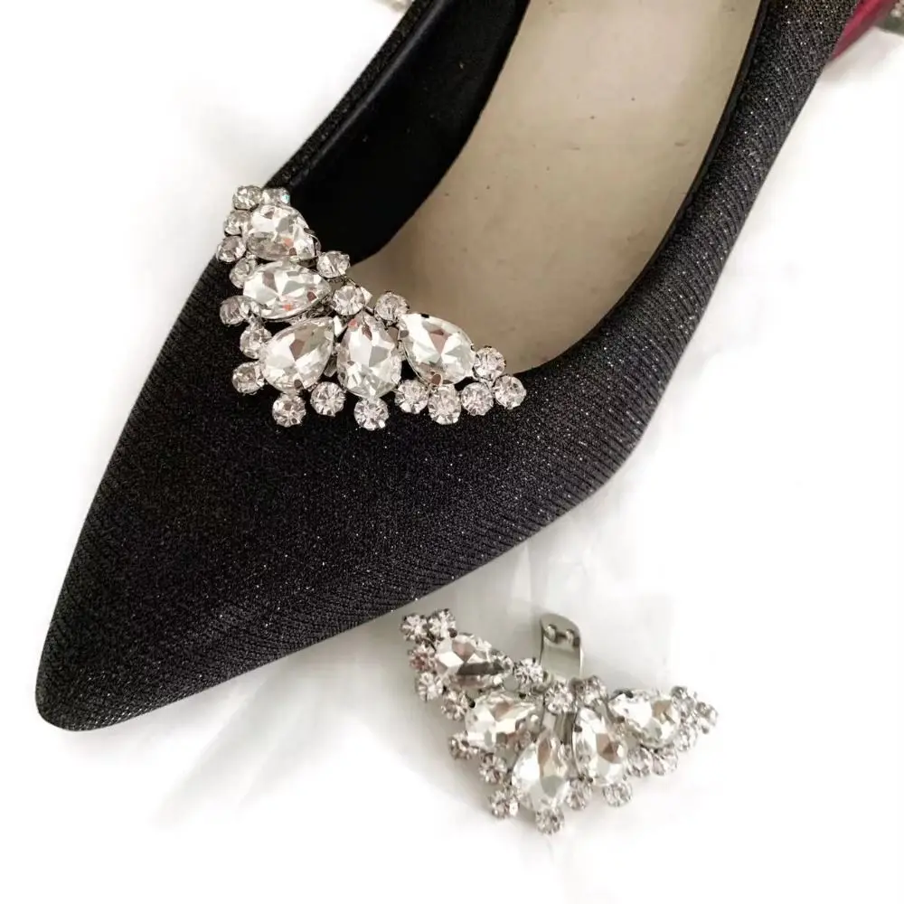 Accessories Wedding Shoe Decorations Clip Bride Rhinestone Shiny Clips High Heel Removable Charm Buckle