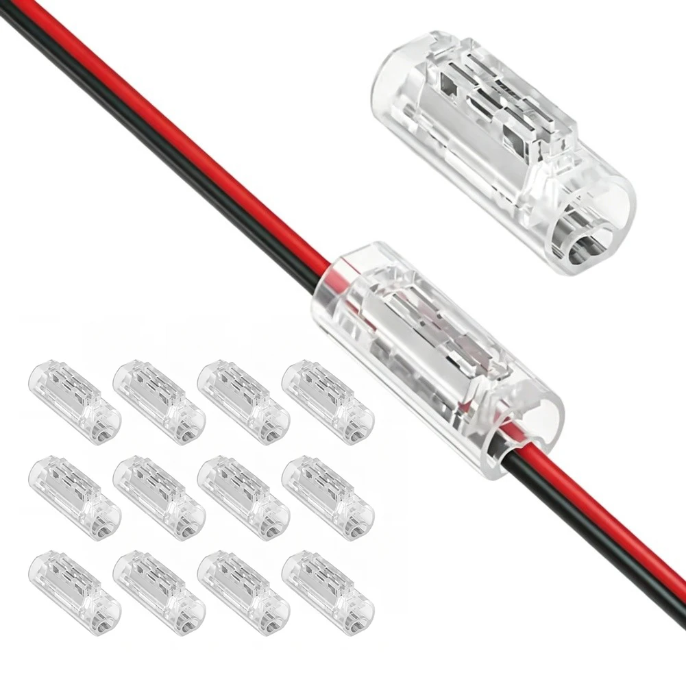12pcs 1-6P Transparent Wire Connector For Home Electrical Connection Terminal Accessories Easy Installation