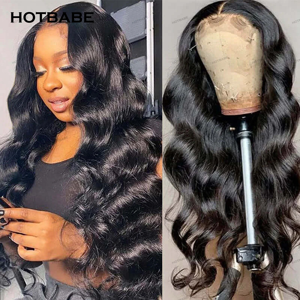 

Glueless Wigs Human Hair 450% Density 13x6 HD Lace Wigs Body Wave Frontal Wig Preplucked 360 HD Lace Transparent Wig Wear And Go