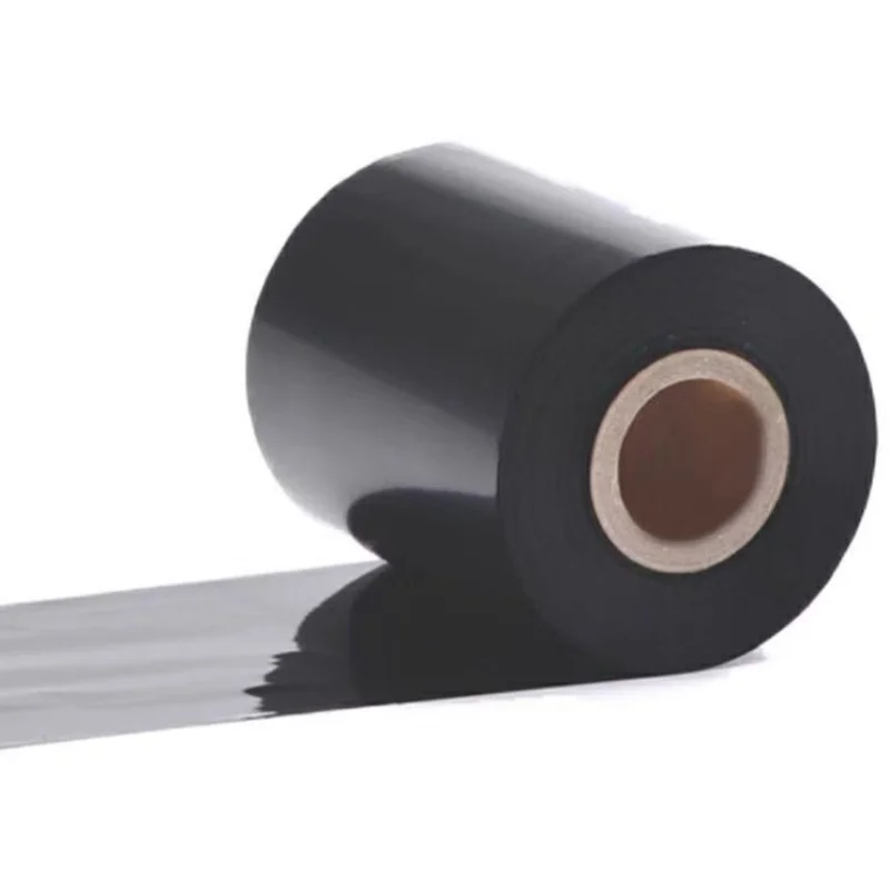 高温耐性のある水洗い可能な樹脂カーボンリボン衣料品ラベル、黒色印刷の衣類用サイズラベル
