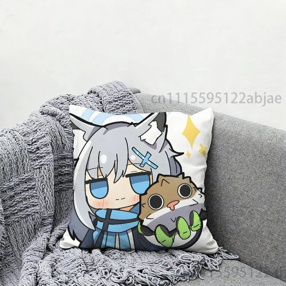 S-Shiroko B-Blue Archive Throw Pillow Case 50x50cm DIY Square Pillowcase Square Office Cushion Cover