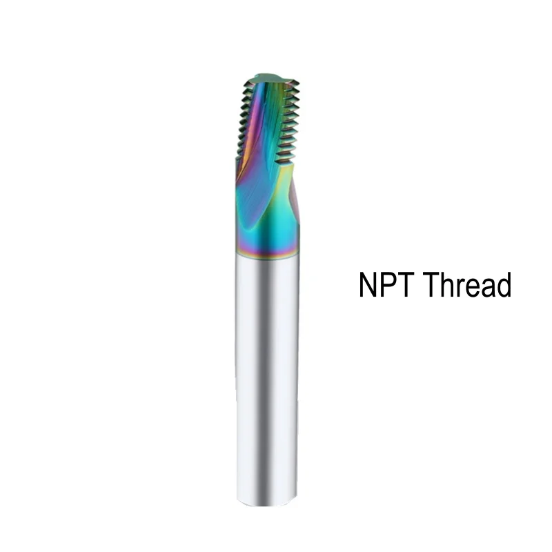 

NPT NPTF Thread Milling Cutter Machining Center Milling Cutter Carbide Aluminum End Mill 1/16” 1/8“ 1/4” 3/8“