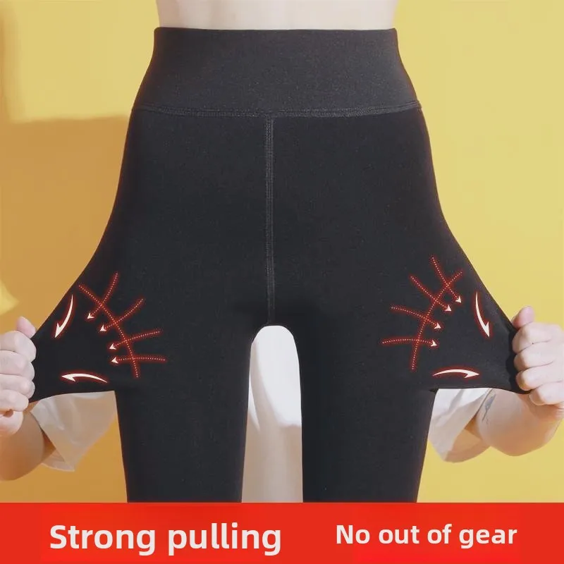 سراويل غير مرئية مفتوحة المنشعب، سراويل شتوية، ملابس خارجية نسائية من صوف الضأن، سراويل قطنية حرارية سميكة، في الهواء الطلق،